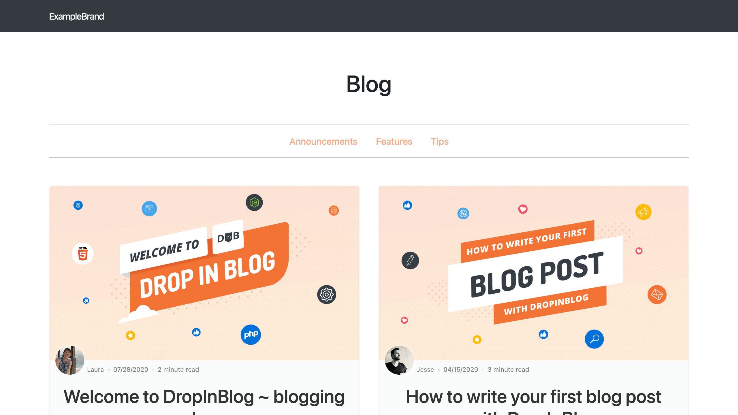 Embed a Blog into Your Website in 3 Minutes - DropInBlog