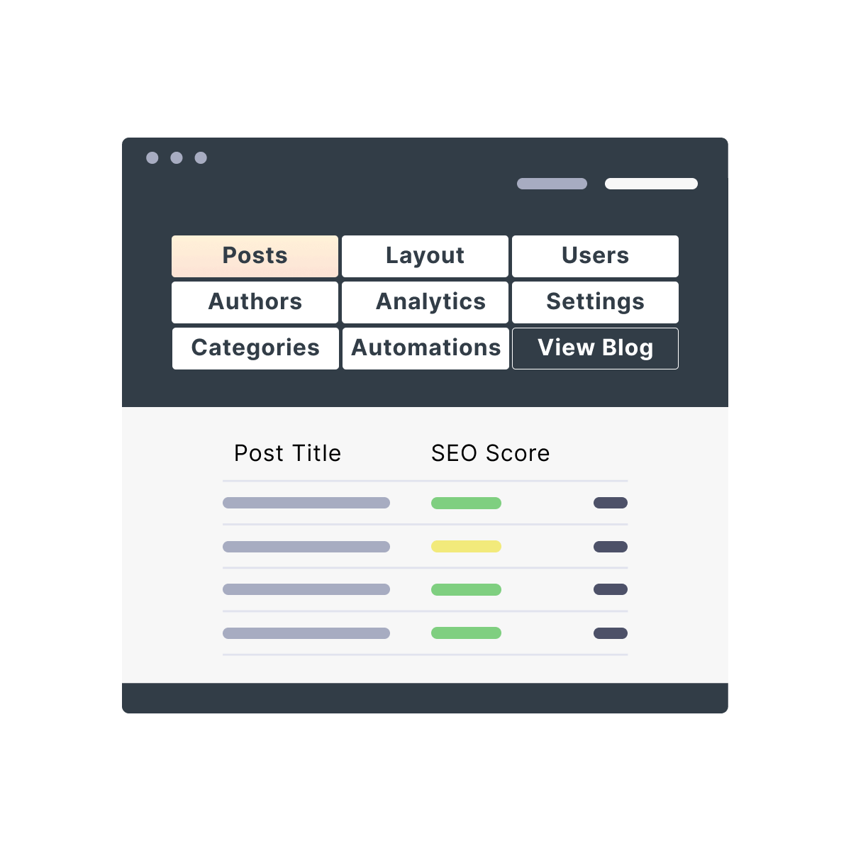 simple control panel