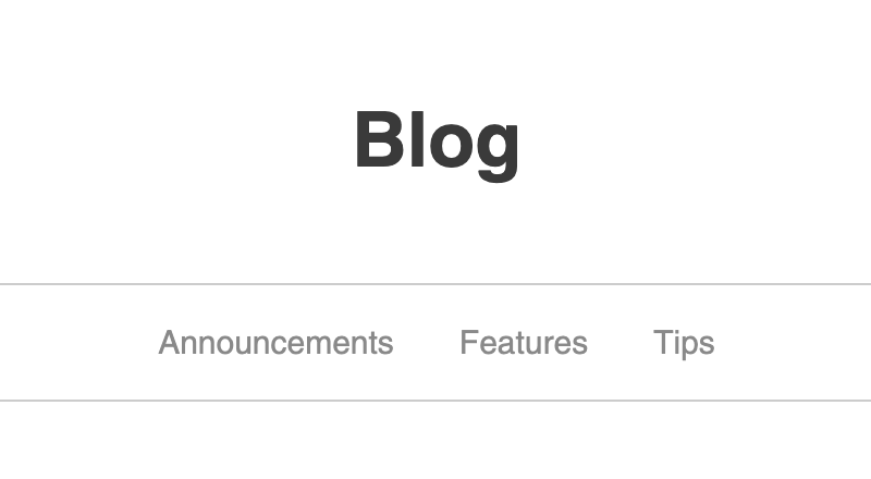 Shopify blog post categories