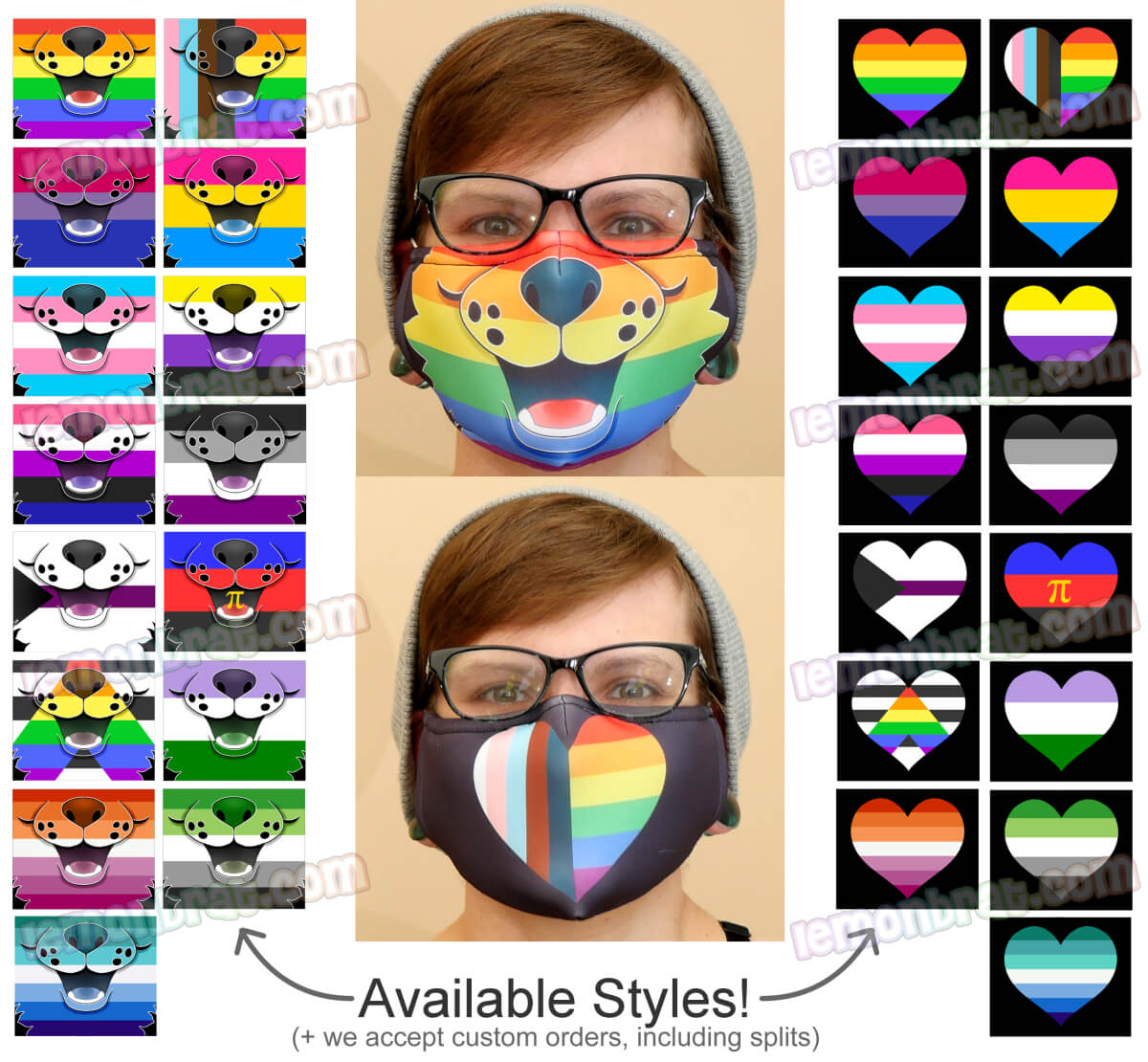 NEW Pride and Animal Muzzle Masks