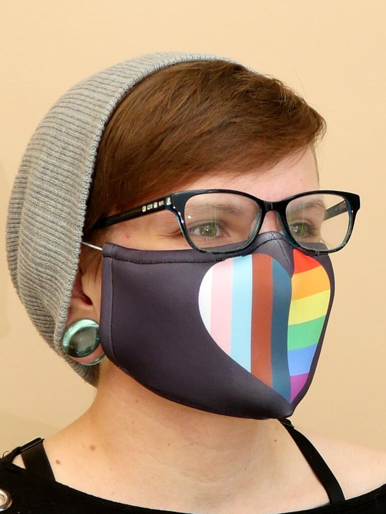 Inclusive Pride Flag Mask