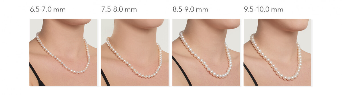 Pearl Necklace size reference